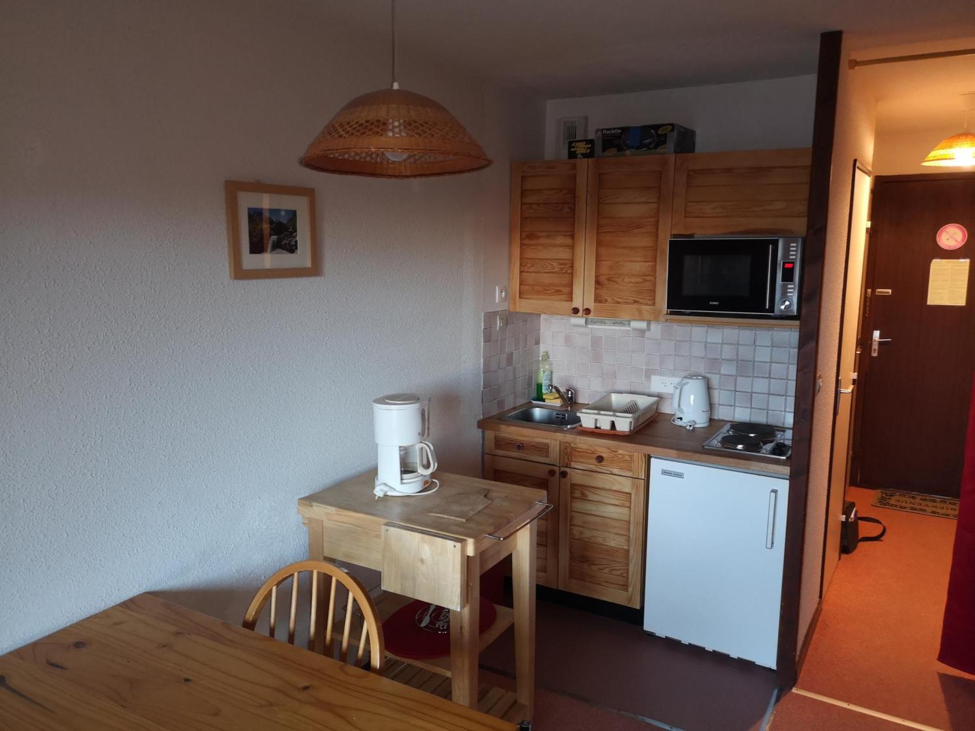 Studio Coin Montagne A Auris En Oisans Avec Vue Magnifique Eksteriør billede
